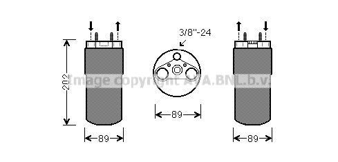 AVA QUALITY COOLING Kuivain, ilmastointilaite RTD555